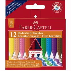 Creioane plastic Grip - Creioane Colorate Plastic 12 culori standard Faber-Castell