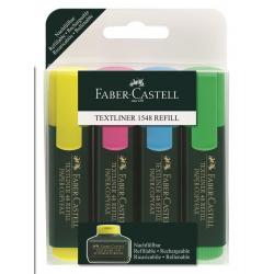 Markere - Set 4 culori Textmarker 1548  Faber-Castell