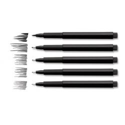 Pitt Artist Pen Fineliner 4 buc F, M, S, XS, etui plastic Faber-Castell [4]