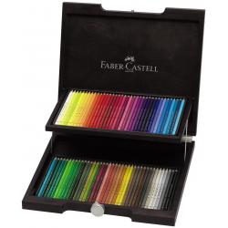 Polychromos Creioane Colorate si Pasteluri - Cutie Lemn 72 Buc Polychromos Faber-Castell