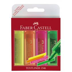 Markere - Set 4 culori Textmarker Superfluorescent 1546 Faber-Castell