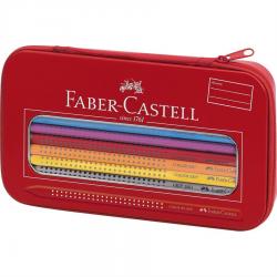 Creioane colorate si seturi cadou Grip - Cutie-Penar Metal Faber-Castell