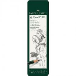 Set 6 Buc Creion Grafit Castell 9000 Faber-Castell [1]