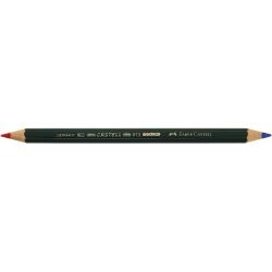 Creioane speciale pentru marcare - Creion Albastru-Rosu Castell Color B73 Faber-Castell