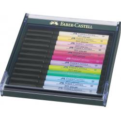 Pitt Artist Pen Brush - Cutie 12 Culori Pitt Artist Pen Nuante Pastel Faber-Castell