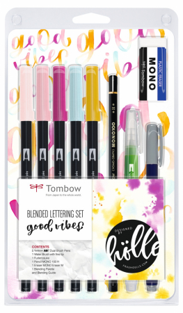 Brand - Set Caligrafie & Watercoloring Tombow Good Vibes Lettering