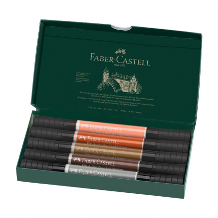 Pitt Artist Pen Dual Marker Portrait Set 5 culori, Faber-Castell [1]