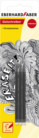 Penare si Instrumente de scris - Mina Roller ERASE IT 0.6mm Neagra 3/Set Eberhard Faber