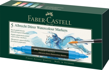 Markere Desen - Set 5 Markere Solubile Albrecht Durer Faber-Castell