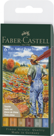 Pitt Artist Pen Set 6 Culori TOAMNA 2022, Faber-Castell