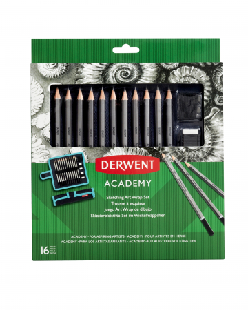 Academy - Set portabil pentru schite, 16 buc/ set Derwent Academy
