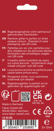 Glitter Rainbow 2X12 ml Faber-Castell [2]