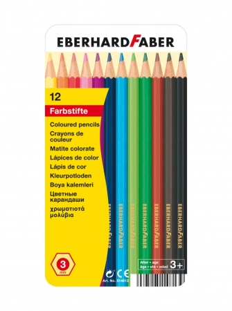 EberhardFaber - CREIOANE COLORATE 12 CULORI CUTIE METAL EBERHARD FABER