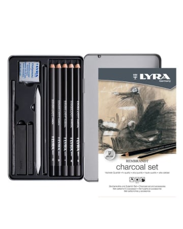 Desen - Set Desen carbune LYRA Rembrandt, cutie metalica