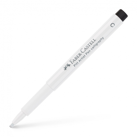Markere Desen - PITT ARTIST PEN CALIGRAFIC ALB FABER-CASTELL