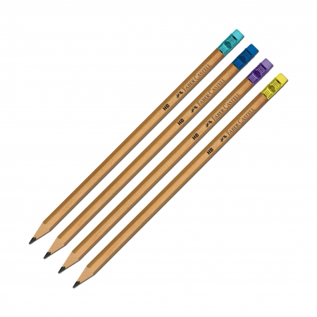Creion Grafit HB cu Guma Natur Faber-Castell [4]