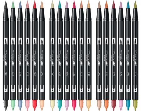ABT Dual Brush Pen Secundary Colours - set 18 culori Tombow [6]