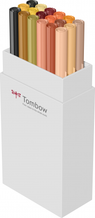 ABT Dual Brush Pen Earth Colours - set 18 culori Tombow [3]