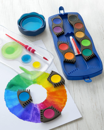 Acuarele 12 Culori Albastru Connector, Faber-Castell [1]