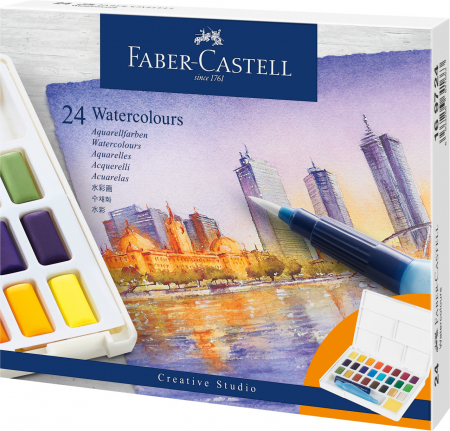Acuarele 24 Culori Creative Studio Faber-Castell [1]