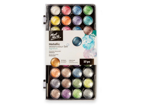 Mont Marte - Acuarele metalizate37 buc, Mont Marte