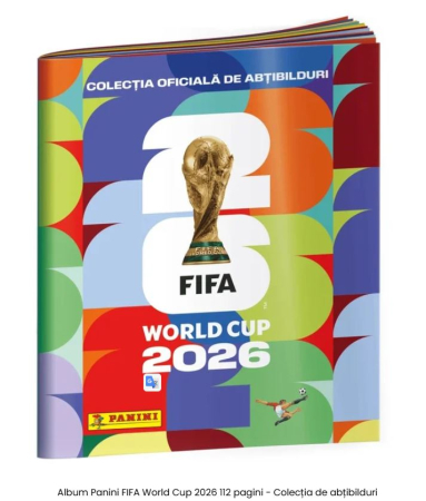 World Cup 2026 - Album Panini FIFA World Cup 2026 112 pagini - Colecția de abțibilduri