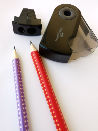 Ascutitoare Plastic Dubla Sleeve negru Faber-Castell [2]