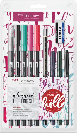 Markere Caligrafie - Set Caligrafie Avansati - Set 10 Tombow