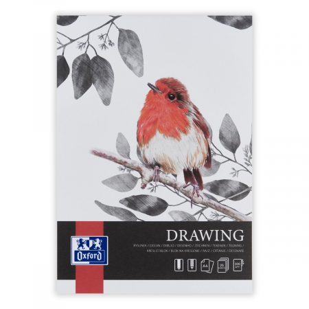 Blocuri Desen, Caiete Schite - Bloc desen Oxford Drawing A4, 25 file, hartie 200g/mp, FSC® mix70%, colectia Artistic