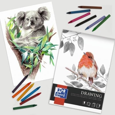 Bloc desen Oxford Drawing A4, 25 file, hartie 200g/mp, FSC® mix70%, colectia Artistic [1]