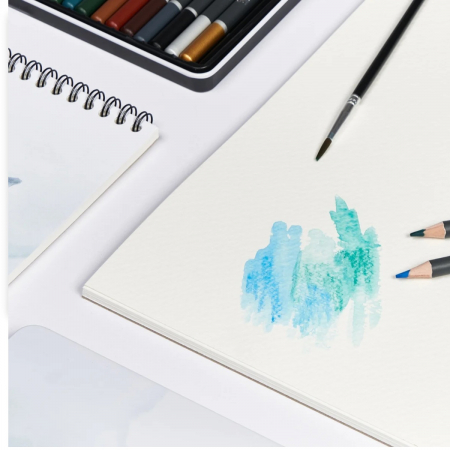 Bloc desen Watercolour A4, 20 file, hartie 300g/mp, colectia Artistic, Oxford [2]