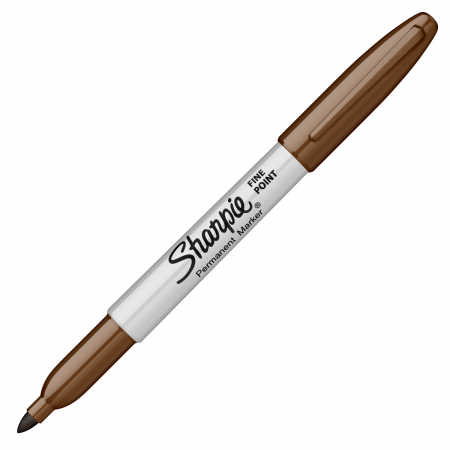 Fine point bullet - Brown Marker Permanent Sharpie