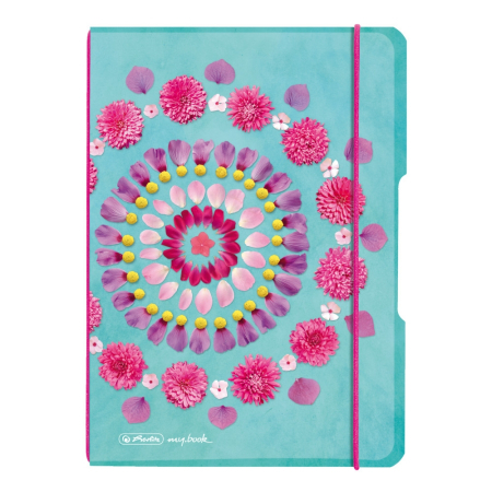 Caiete - Caiet my.book flex A5, 40 file, Velin, motiv Flowers, Herlitz