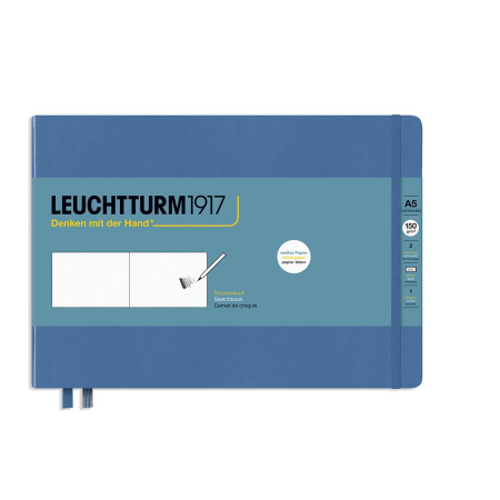 Caiet Schite A5 Landscape 150g Albastru Denim Leuchtturm1917 [3]
