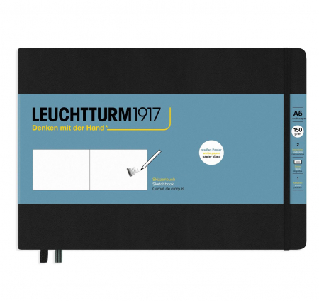Blocuri de desen - Caiet Schite A5 Landscape 150g Negru Leuchtturm1917
