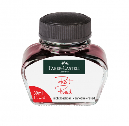 Categorii - Calimara Cerneala Red 30 ml Faber-Castell