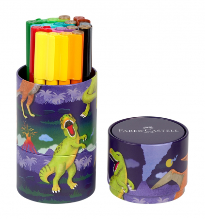Carioca 20 culori Connector Dinozauri, Faber-Castell [1]