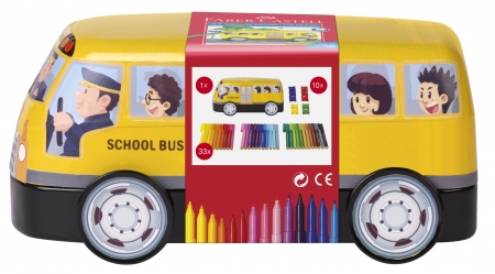 Carioci - Carioca Connector 33 Culori, Autobuz Scolar, Faber-Castell