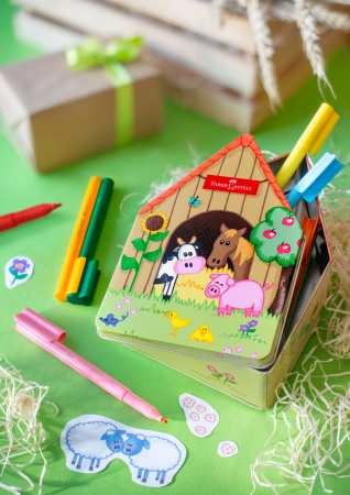 Carioca 18 culori Connector Ferma Animalelor, Faber-Castell [1]