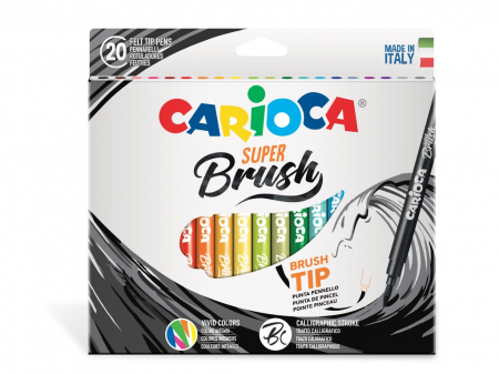 Carioca - Carioci Super Brush 20/cutie, Carioca