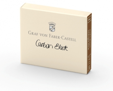 Cerneala - Cartuse Cerneala Mici Carbon Black Graf von Faber Castell set 6 buc