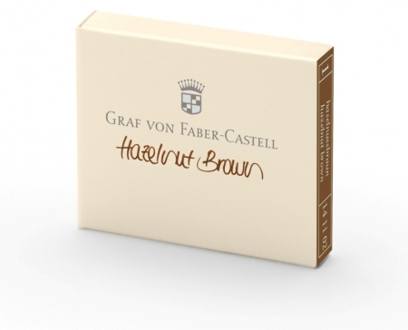 Cerneala - Cartuse Cerneala Mici Hazelnut Brown Graf von Faber Castell set 6 buc