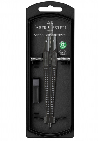 Compas QUICK-SET Grip Black, Faber-Castell [1]