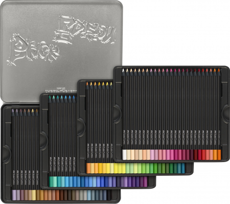 Creioane Colorate 100 Culori BLACK EDITION cutie metal, Faber-Castell [2]