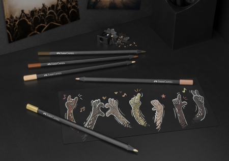 Creioane Colorate 12 Culori SKIN TONES Black Edition Faber-Castell [2]