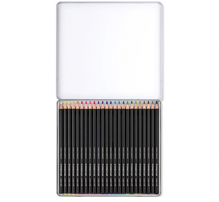 Creioane Colorate 24 Culori SUPER SOFT Cutie Metal, STAEDTLER [1]