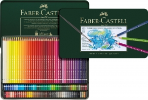 Creioane Colorate Aquarella - Creioane Colorate Acuarela A.Durer 120 culori, cutie metal, Faber-Castell