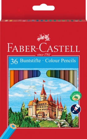 Back to School 2024 - Creioane Colorate Eco 36 culori, cutie carton Faber-Castell