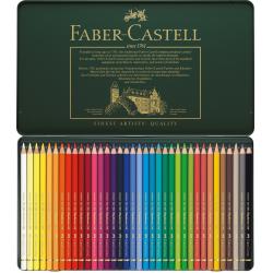 Creioane Colorate Polychromos 36 Culori Cutie Metal, Faber-Castell [1]