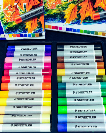 Creioane Karat Ulei Pastel 24 culori/set Staedtler [1]